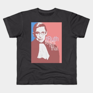 Ruth Bader Ginsburg portrait - Pun - Feminist Art. Kids T-Shirt